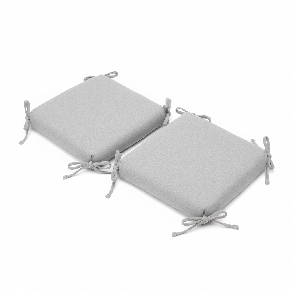 Set de 2 Cojines para Sillas - Gris Claro