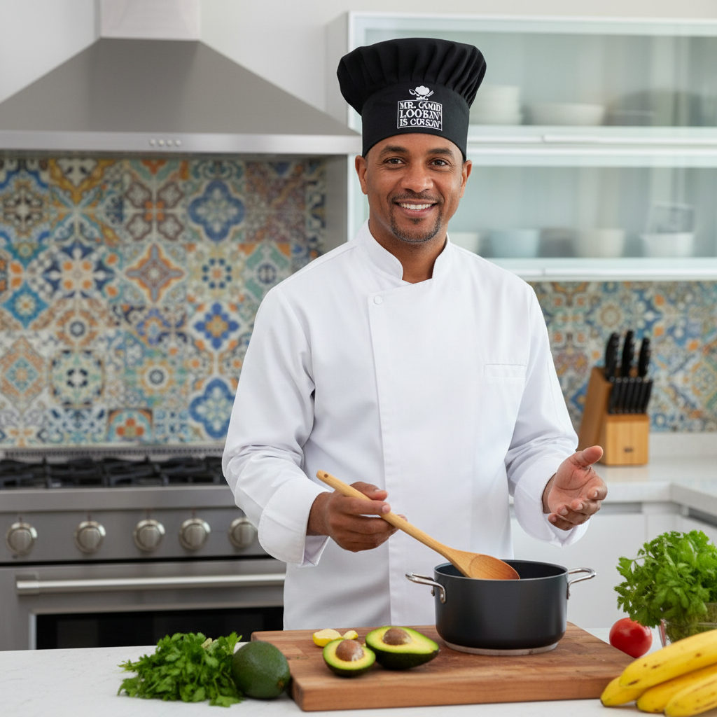 Gorra de Chef "Mr. Good Lookin' is Cookin'"