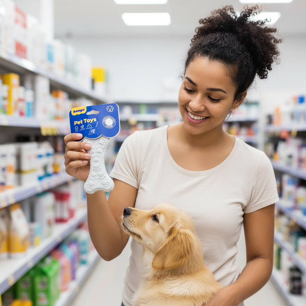 Hueso Juguete Sanya para Mascotas: ¡Diversión y Limpieza Dental!
