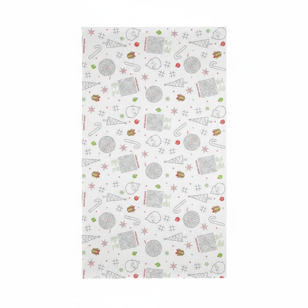 Papel de Regalo Navideño con Juegos - ¡Diversión para Todos!