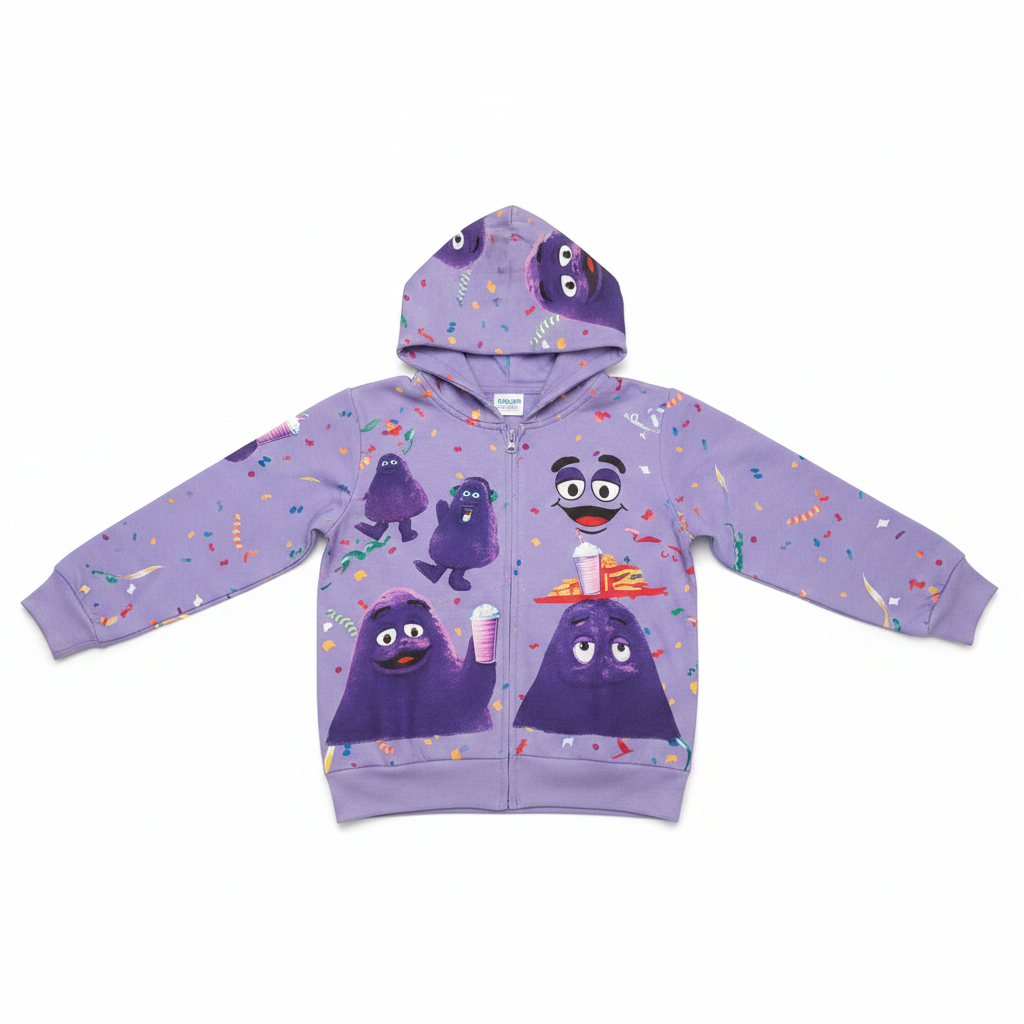 Sudadera Lila de Grimace para Niños TALLA UNICA