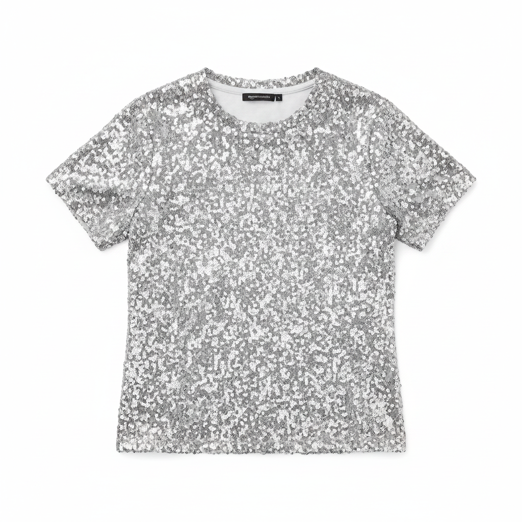 Top Brillante de Lentejuelas para Mujer SIZE L