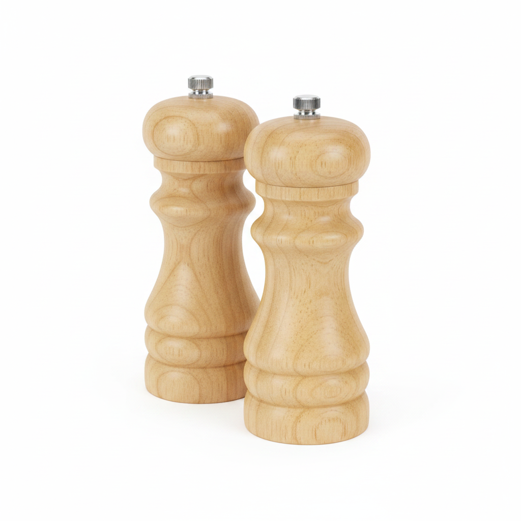 Set de Pimenteros de Madera Natural r