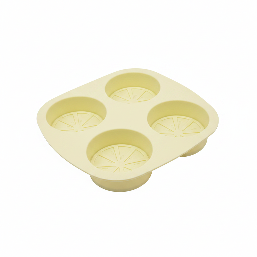 Molde de Silicona para 4 Cupcakes con Diseño de Limón r