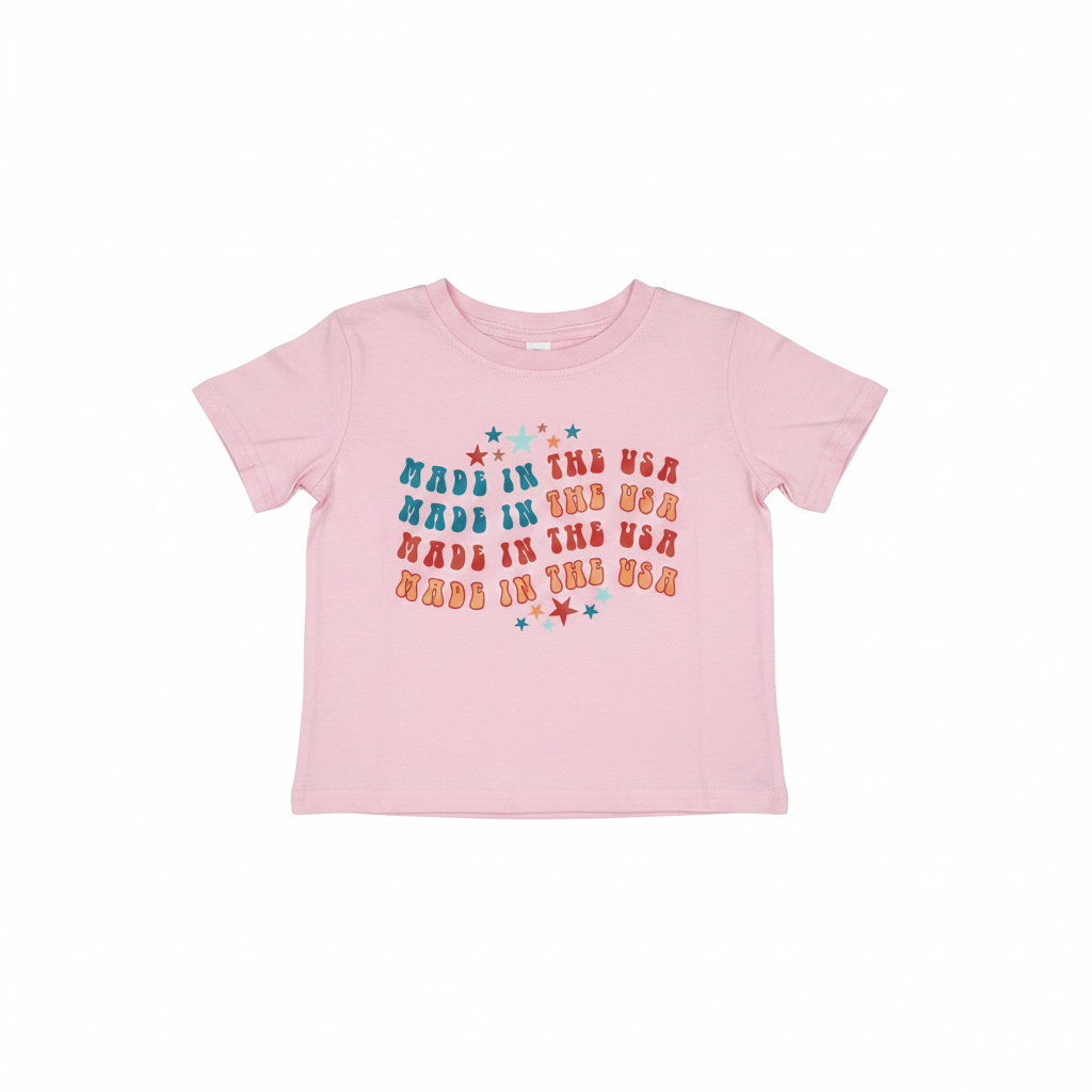 Camiseta Gráfica para Niños 'Made in the USA' Size 110