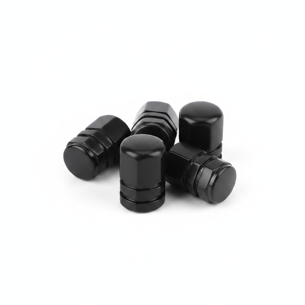 Tapacubos para Válvulas de Motores y Vehículos - Negro
