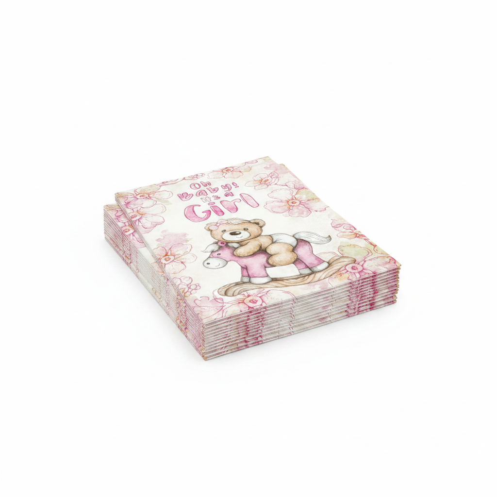 ¡Oh Baby! ¡Es una Niña! Servilletas para Baby Shower
