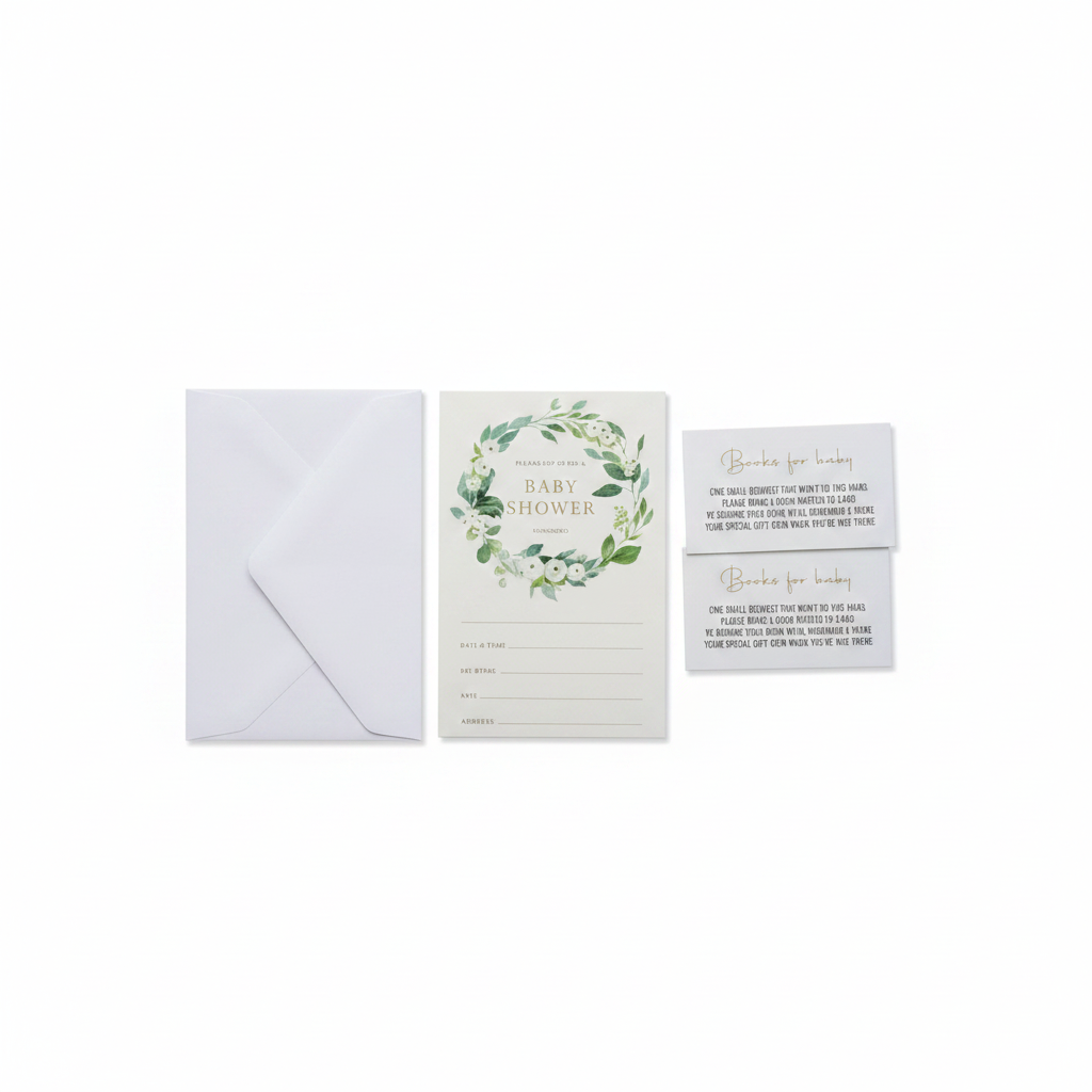 Invitaciones y Libros para Baby Shower