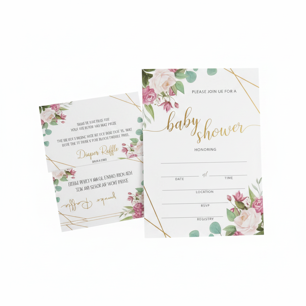 Invitaciones Elegantes para Baby Shower