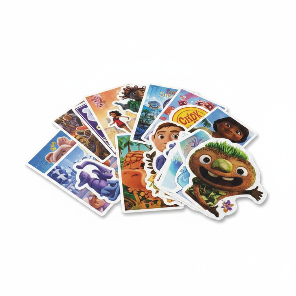 Stickers Divertidos de Personajes de Películas Infantiles
