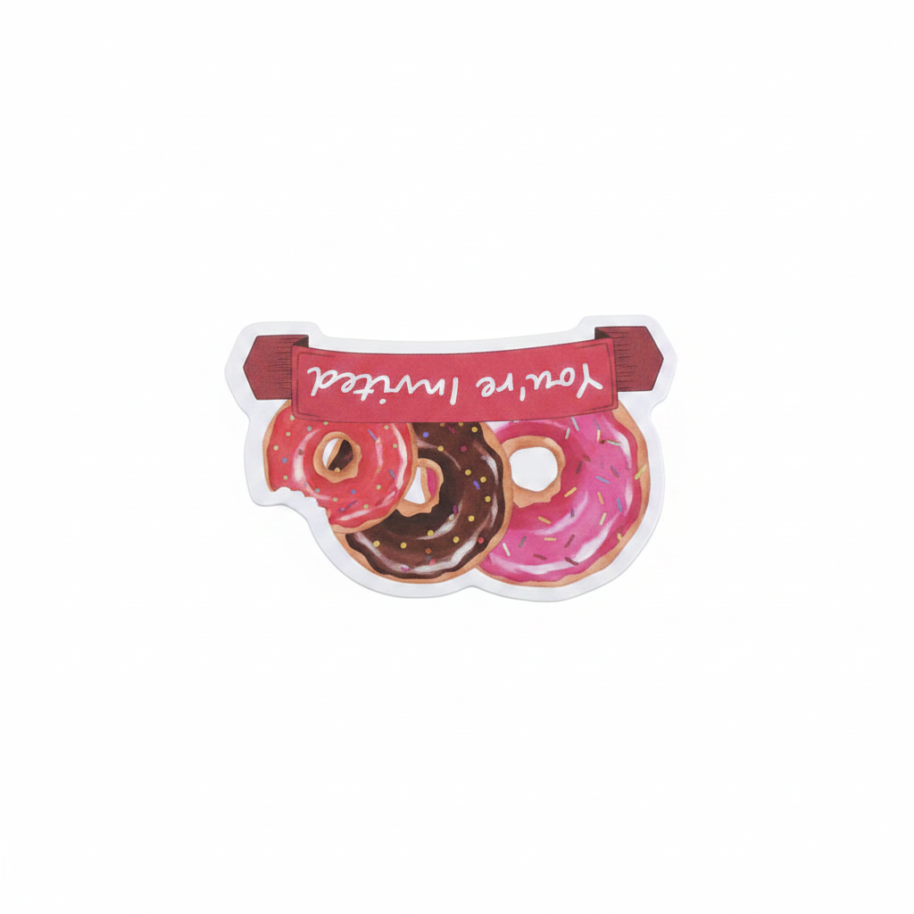 Invitaciones Divertidas con Forma de Donut