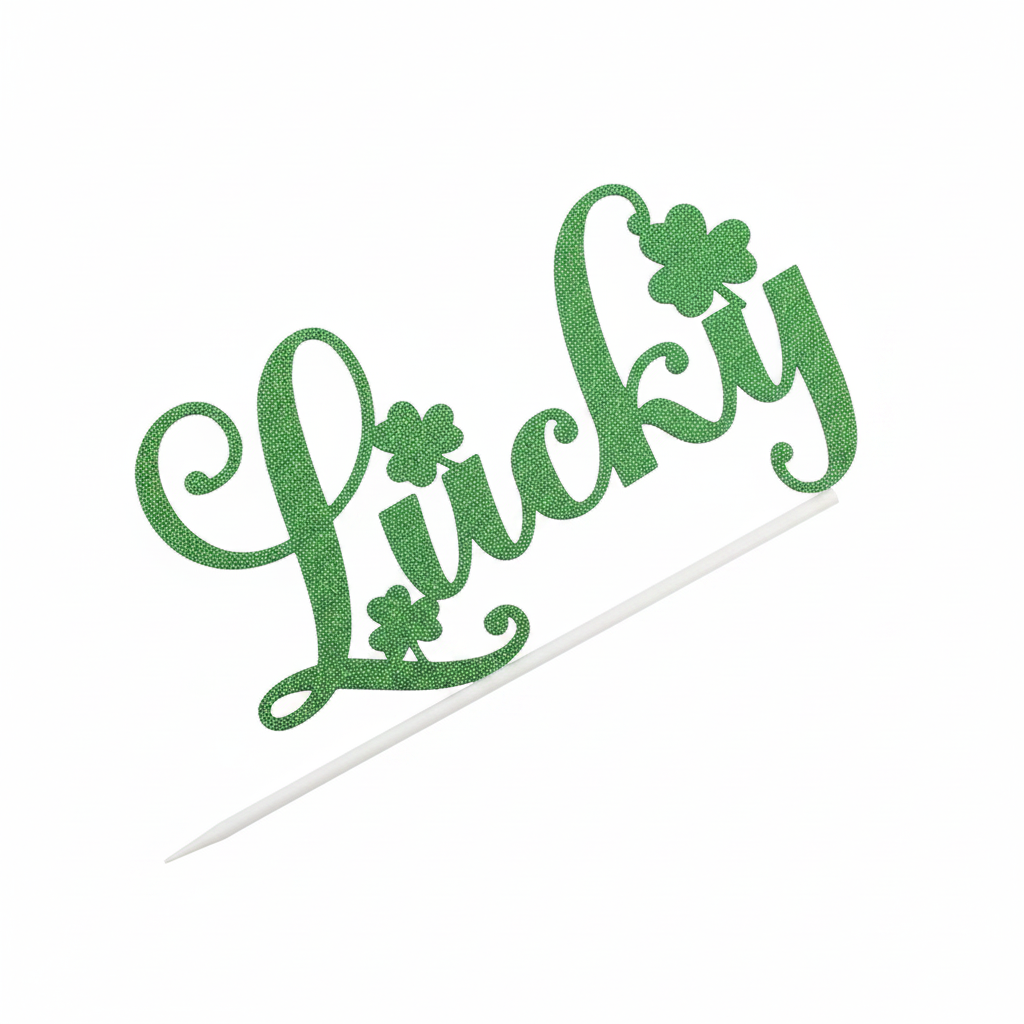 Topper "Lucky" Brillante para tu Pastel