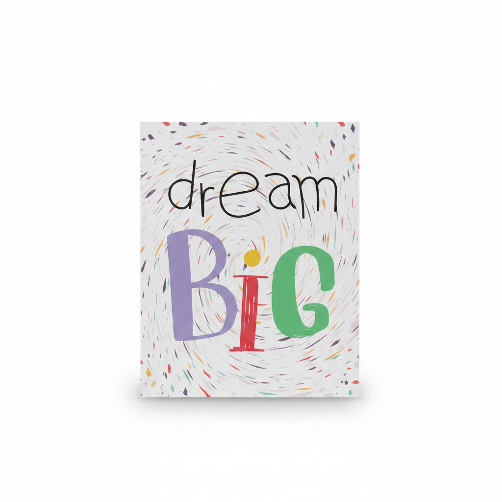 Arte de Pared 'Dream Big' - Inspírate Cada Día
