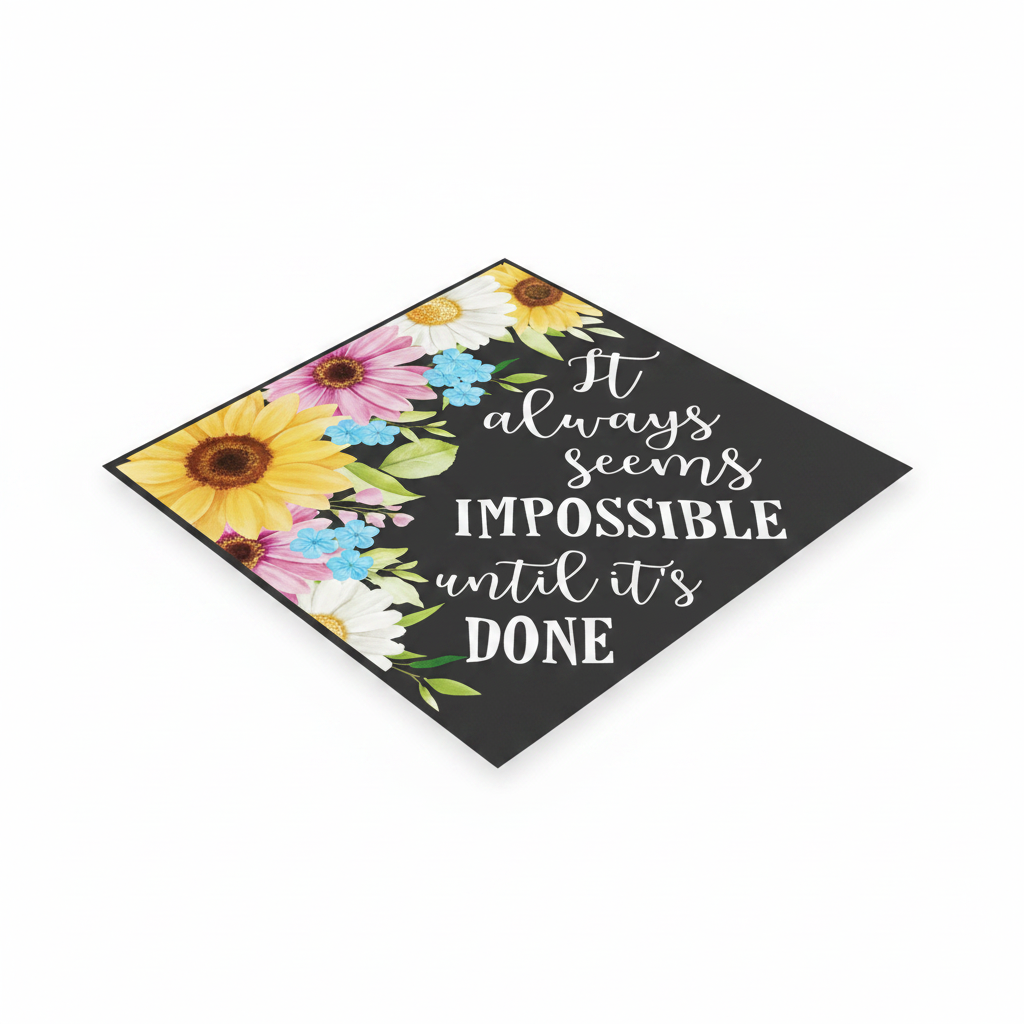 Vinil Decorativo: 'Siempre parece imposible hasta que se logra'