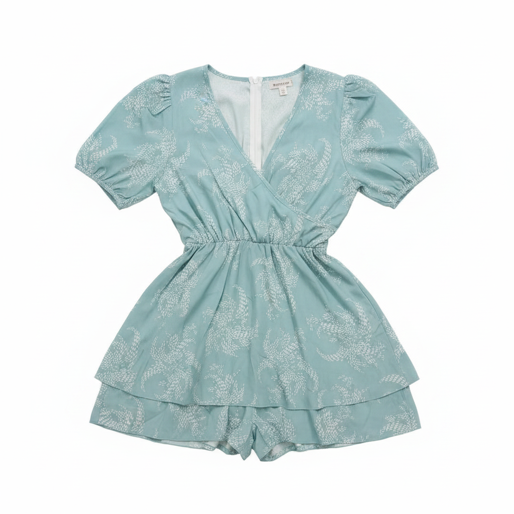 Vestido Veraniego con Estampado de Hojas