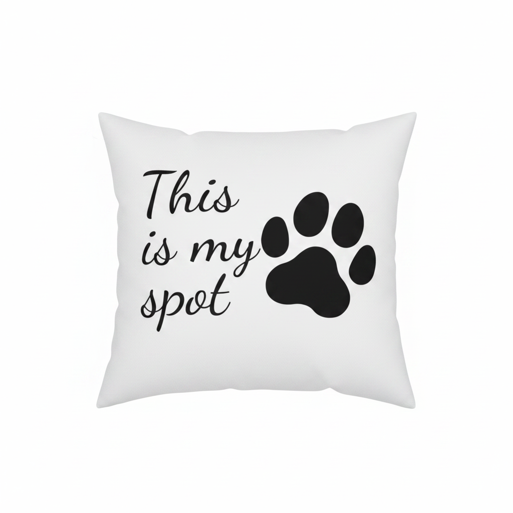 ¡Tu Rincón Favorito! Funda "This is my spot" con Huella de Perro
