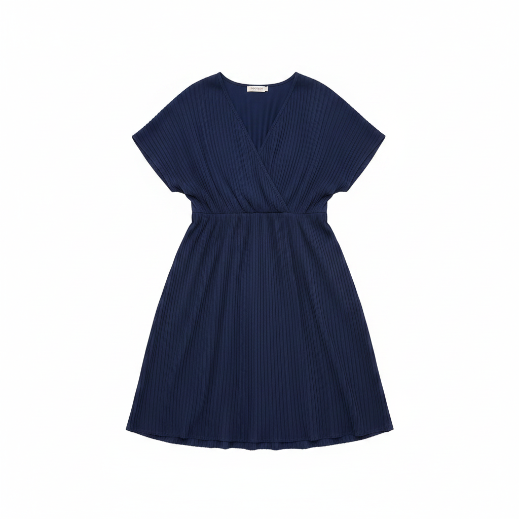 Vestido de Verano ZANZEA con Escote en V y Pliegues, SIZE XL