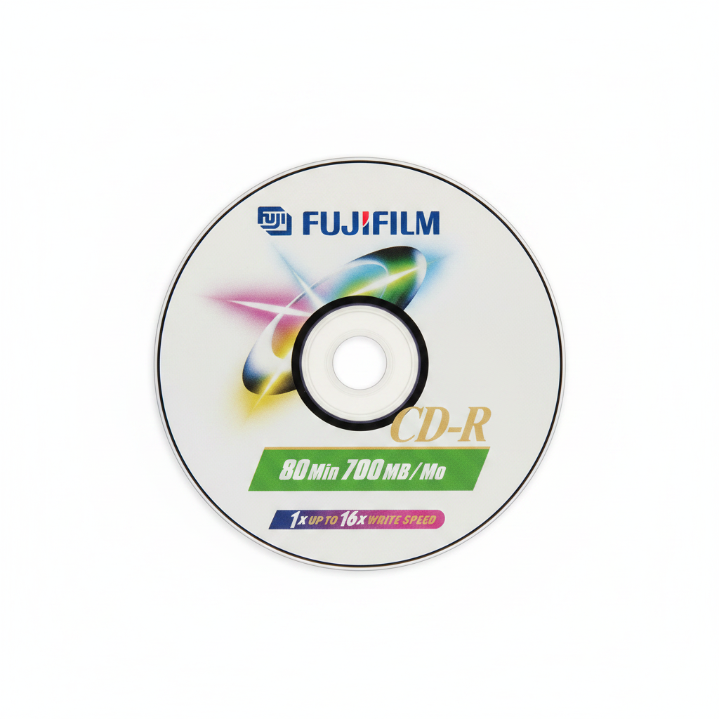 CD-R Fujifilm 80 Minutos / 700MB - ¡Graba tus datos a 16x!
