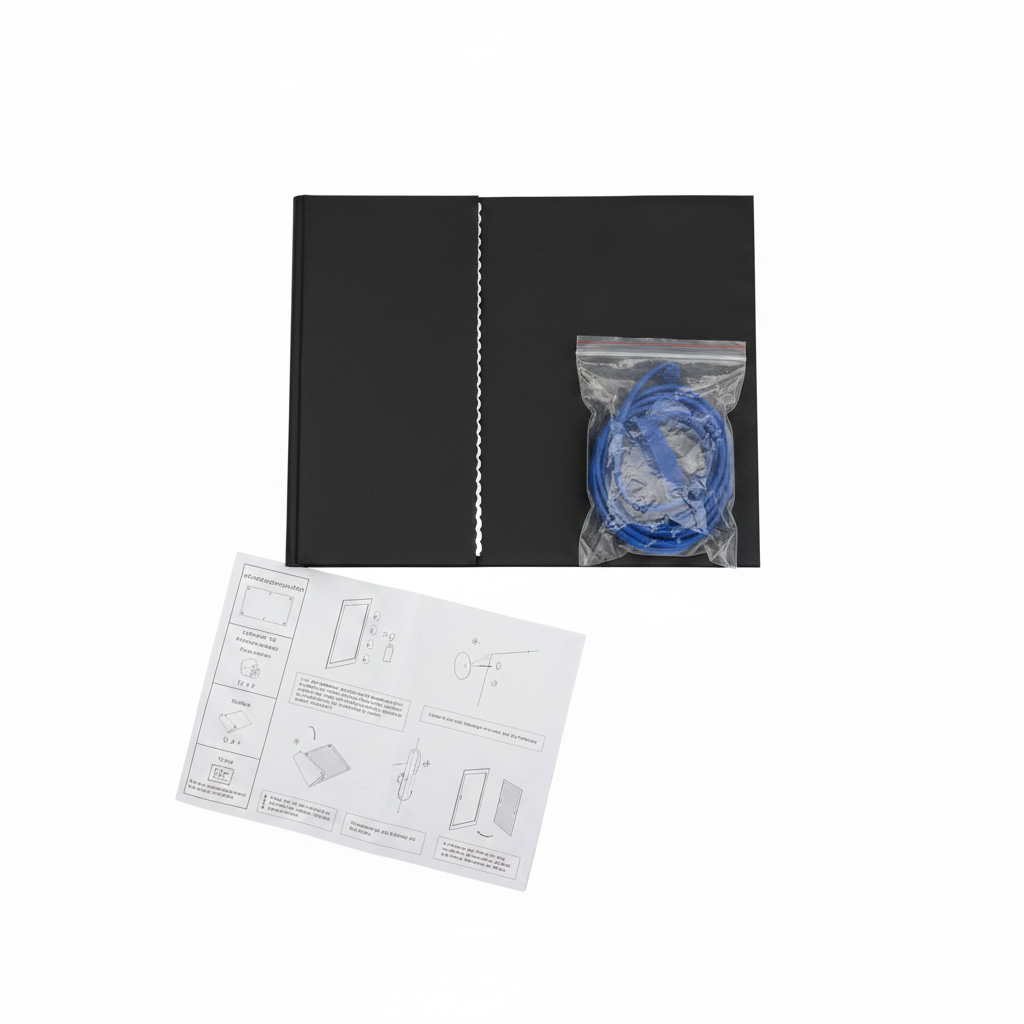 Carpeta Negra con Accesorios