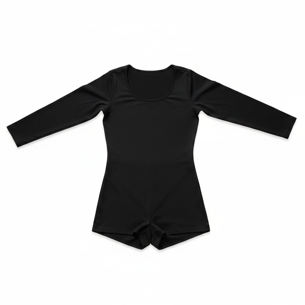 Mono deportivo negro manga larga