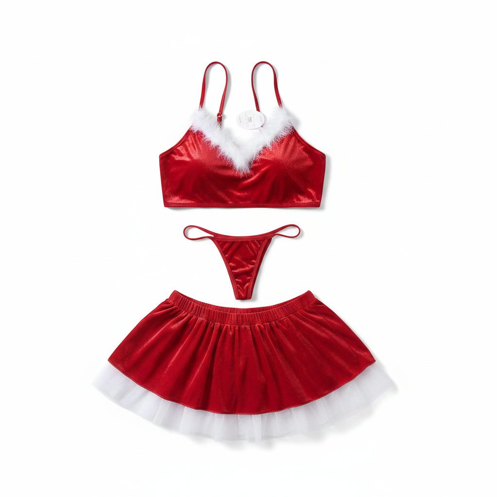 Conjunto Navideño Mujer Falda y Top  size 20w