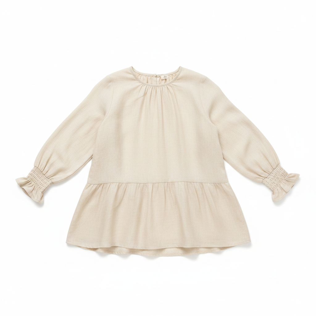 Blusa de Lino con Volantes