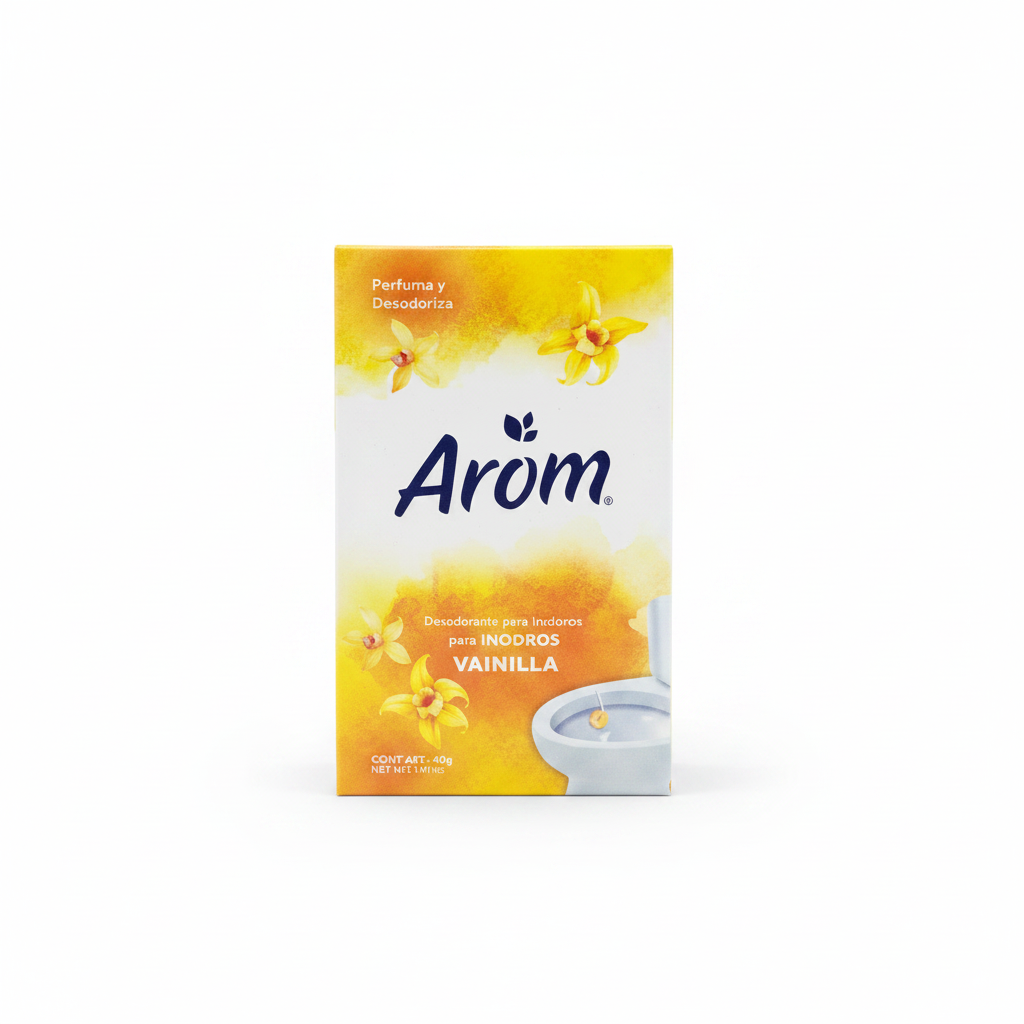 Pastilla Desodorante para Inodoros Arom Vainilla 40g Rosado B Bl Bla Blan Blanc Blanco