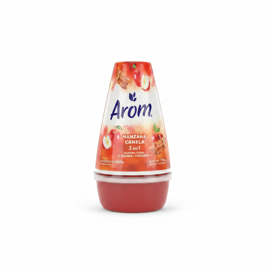 Aromatizante Arom Manzana Canela Gel 190g Ros Rosado