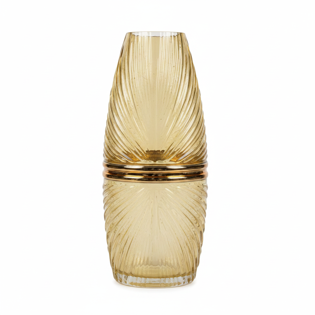 Florero de Vidrio Dorado 2 20 20c 20cm