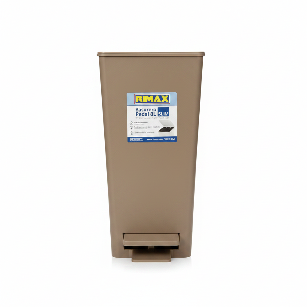 Bote de Basura Rimax Pedal 8L Slim 8 L