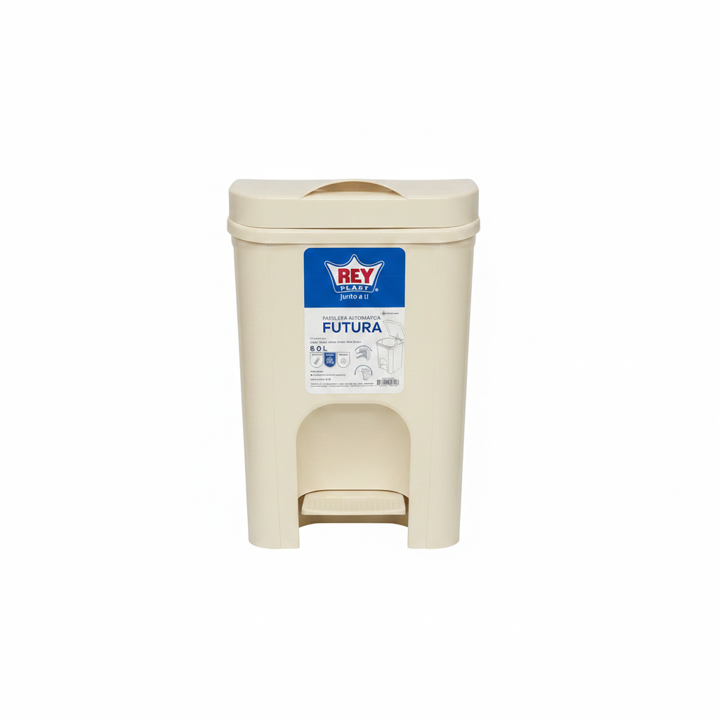 Papelera Automática Rey Plast Futura 8 L