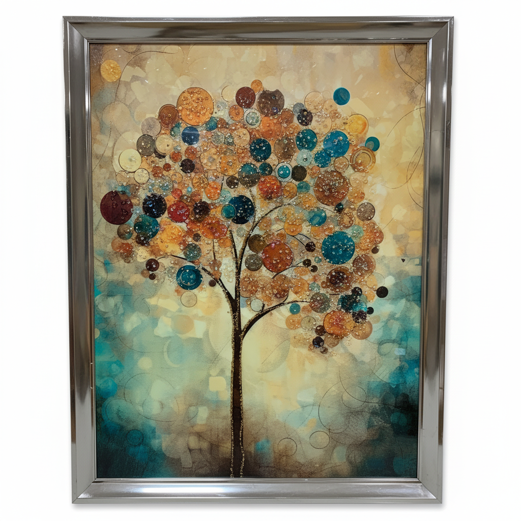 Cuadro decorativo árbol de la vida 20 20c 20cm Mu Mul Mult Multicolor