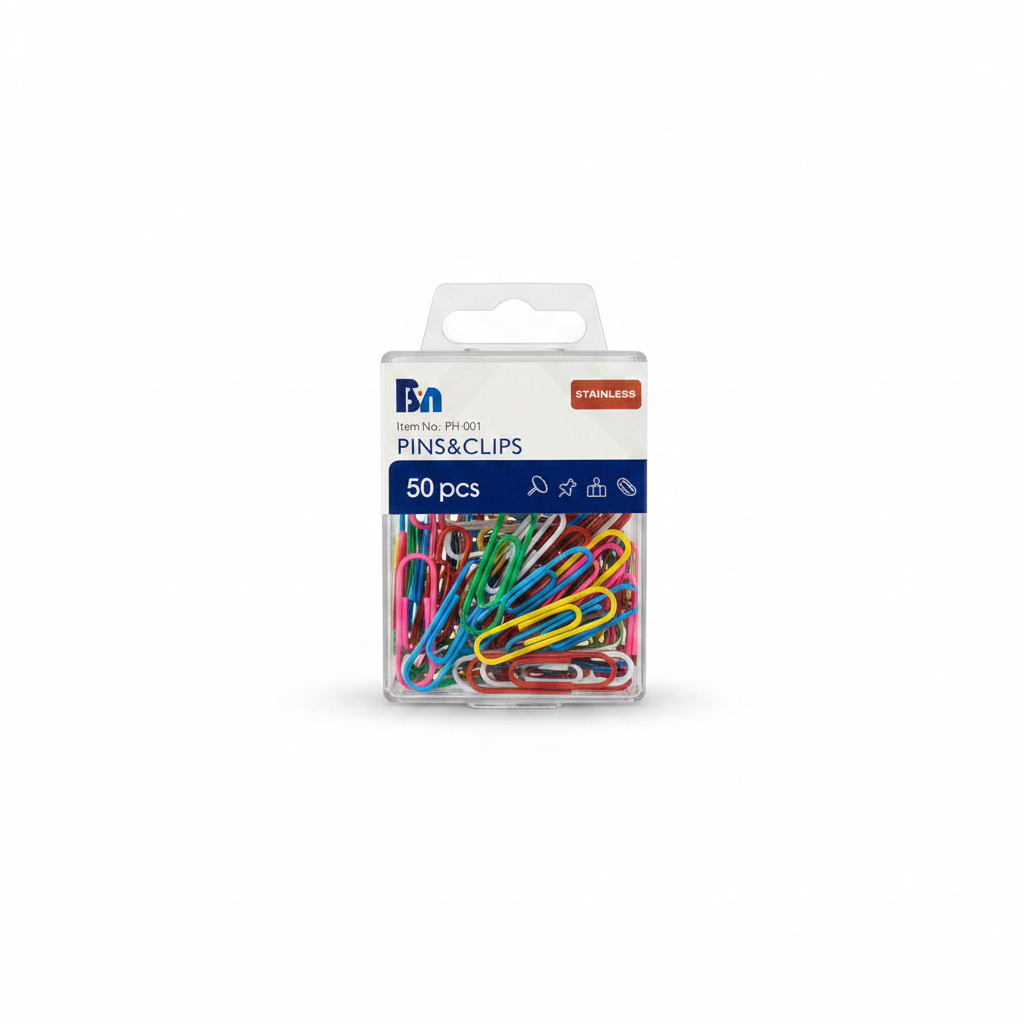 Clips para Papel de Colores 50 pcs M Mu Mul Mult Multicolor