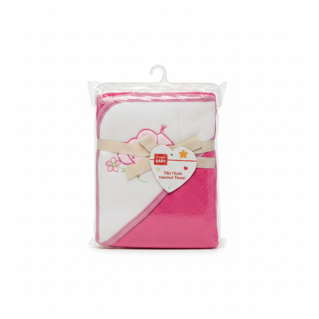 Toalla con Capucha para Bebé Elefante 76x76cm 76 x 76cm