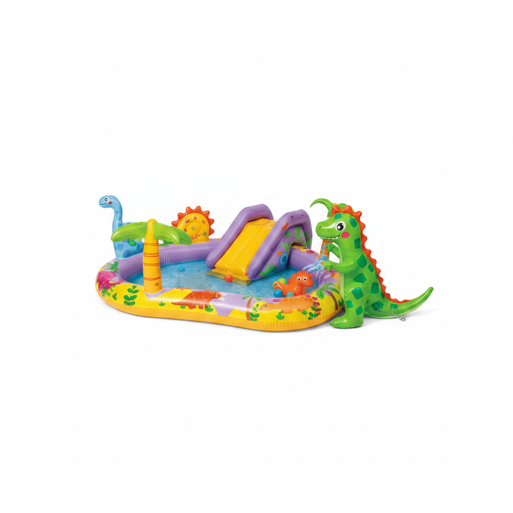Piscina Inflable Intex Wet Set Dinosaurio 2.01m x 1.57m x 69cm Mu Mul Multicolor