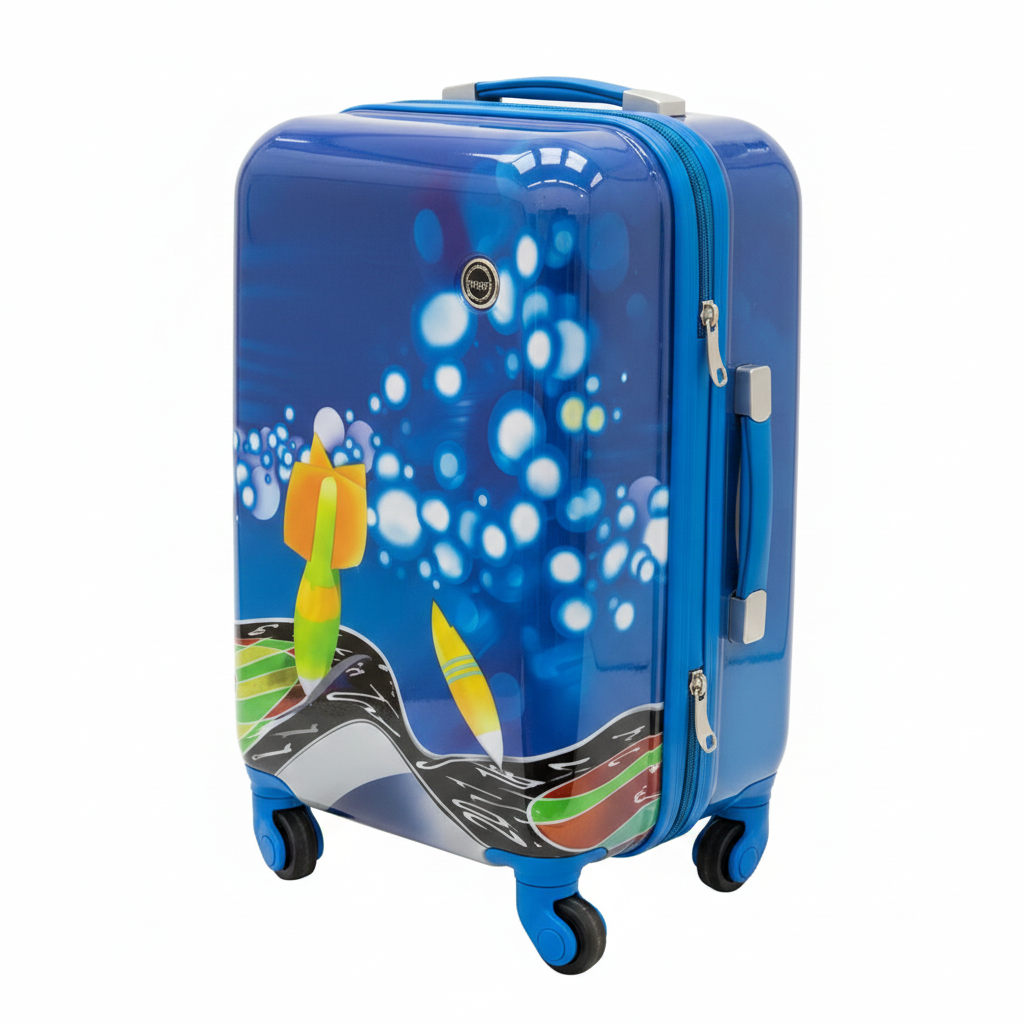 Maleta de Viaje Infantil con Diseño 1 10 10c 10cm Az Azu Azul