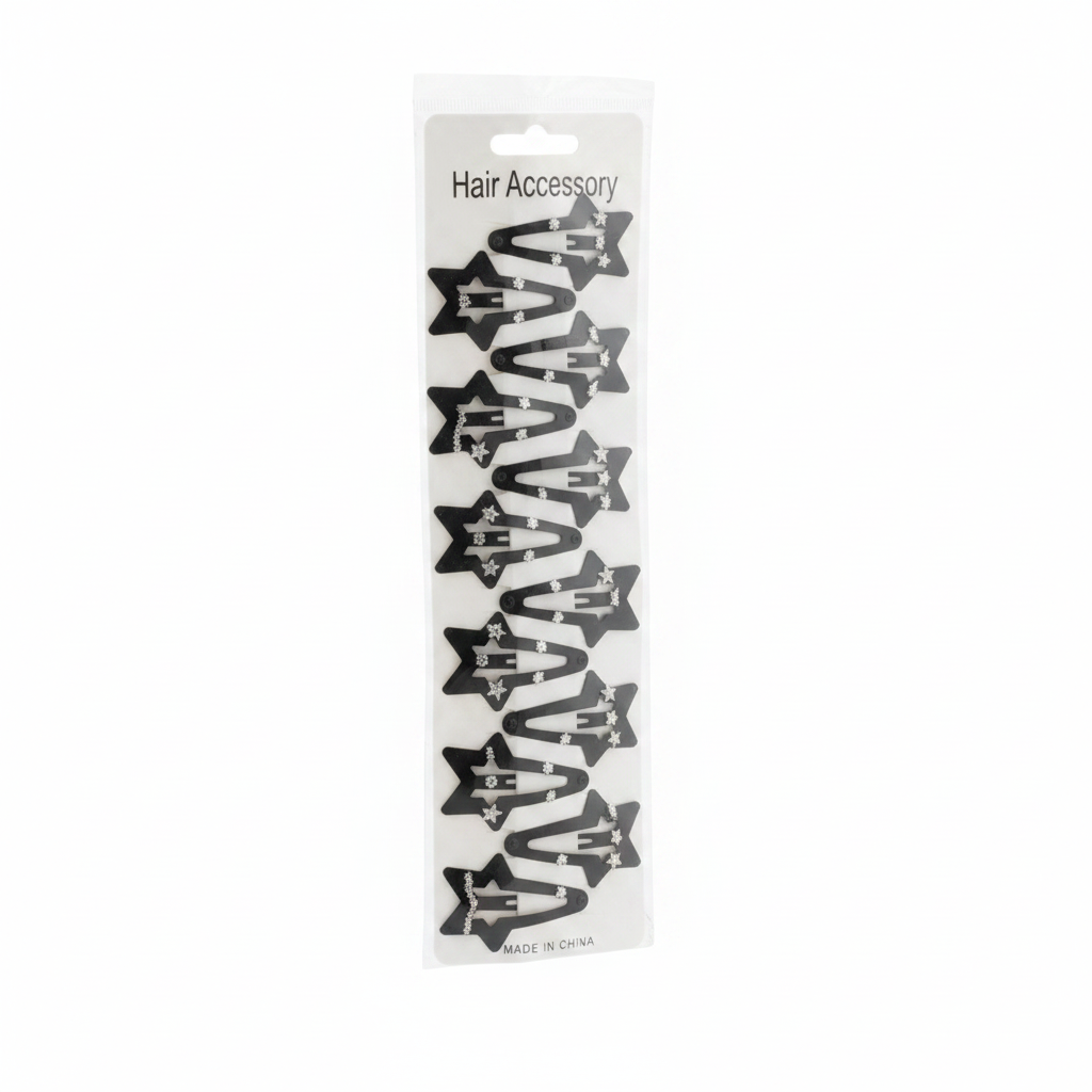 Pinzas para el cabello con diseño de estrella 1 10 10L