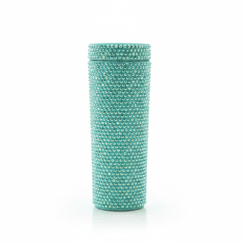 Vaso Decorado con Brillantes