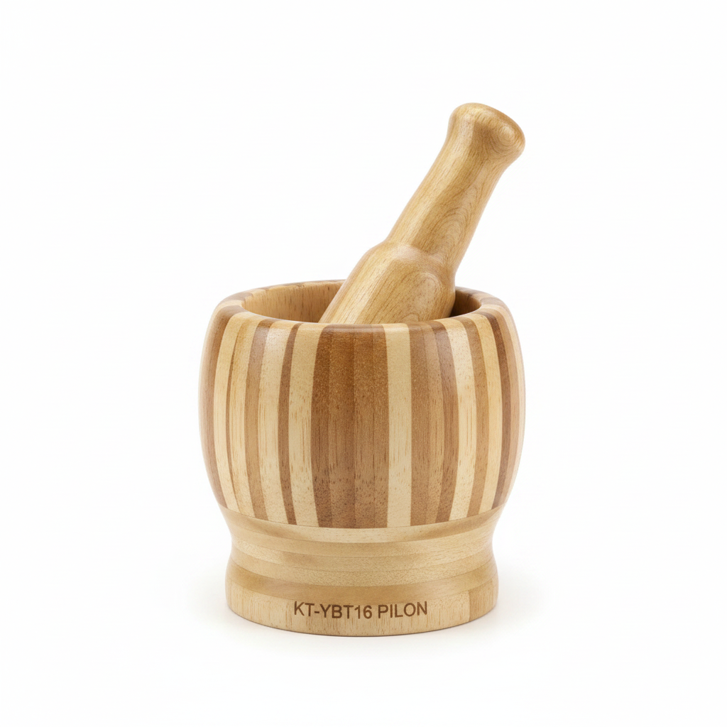 Pilon de madera decorativo