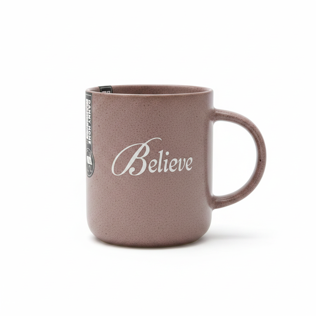 Taza con mensaje Believe 48