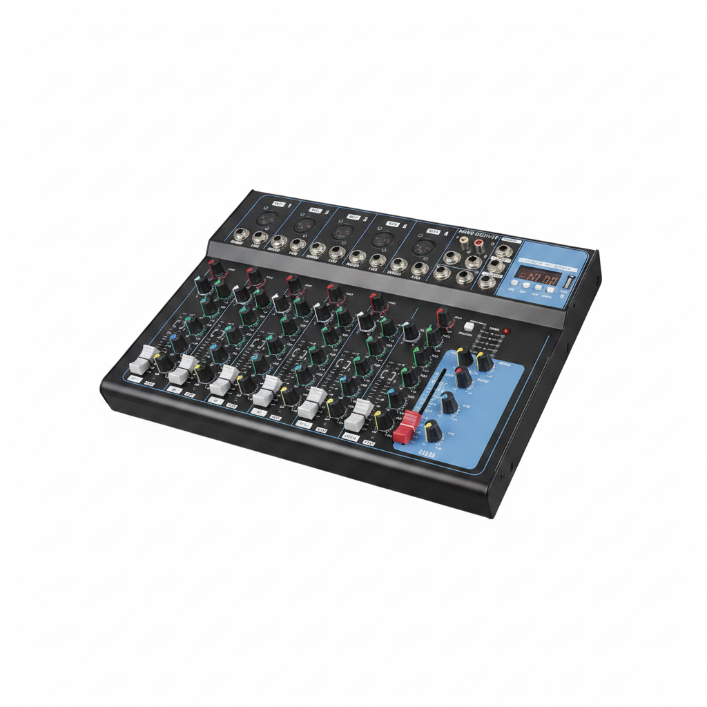 Mezclador de Audio Profesional Bluetooth F7-USB