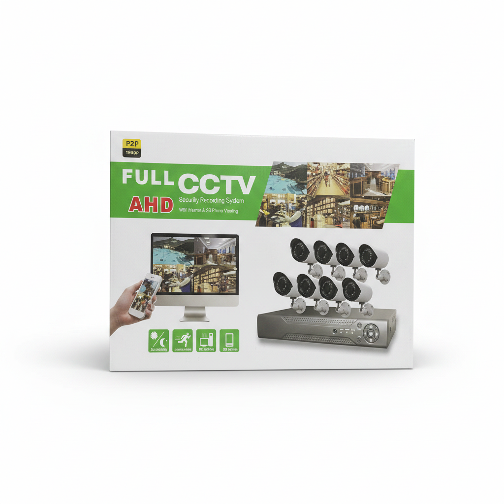 Kit de Cámaras de Seguridad CCTV AHD 8 Cámaras