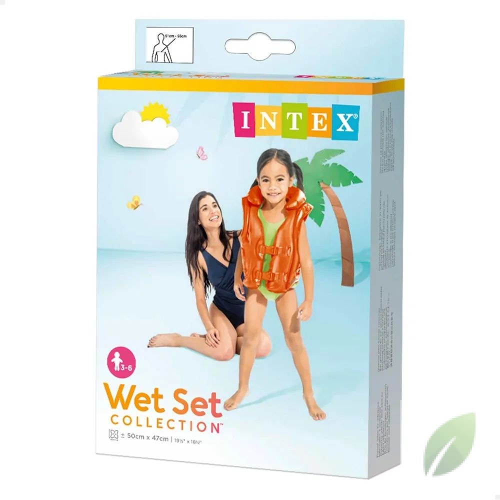 Chaleco Salvavidas Infantil Intex Wet Set Collection 3-6 Años