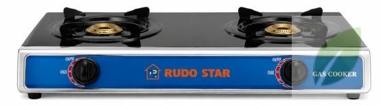 Estufa de Gas Portátil 2 Quemadores Rudo Star