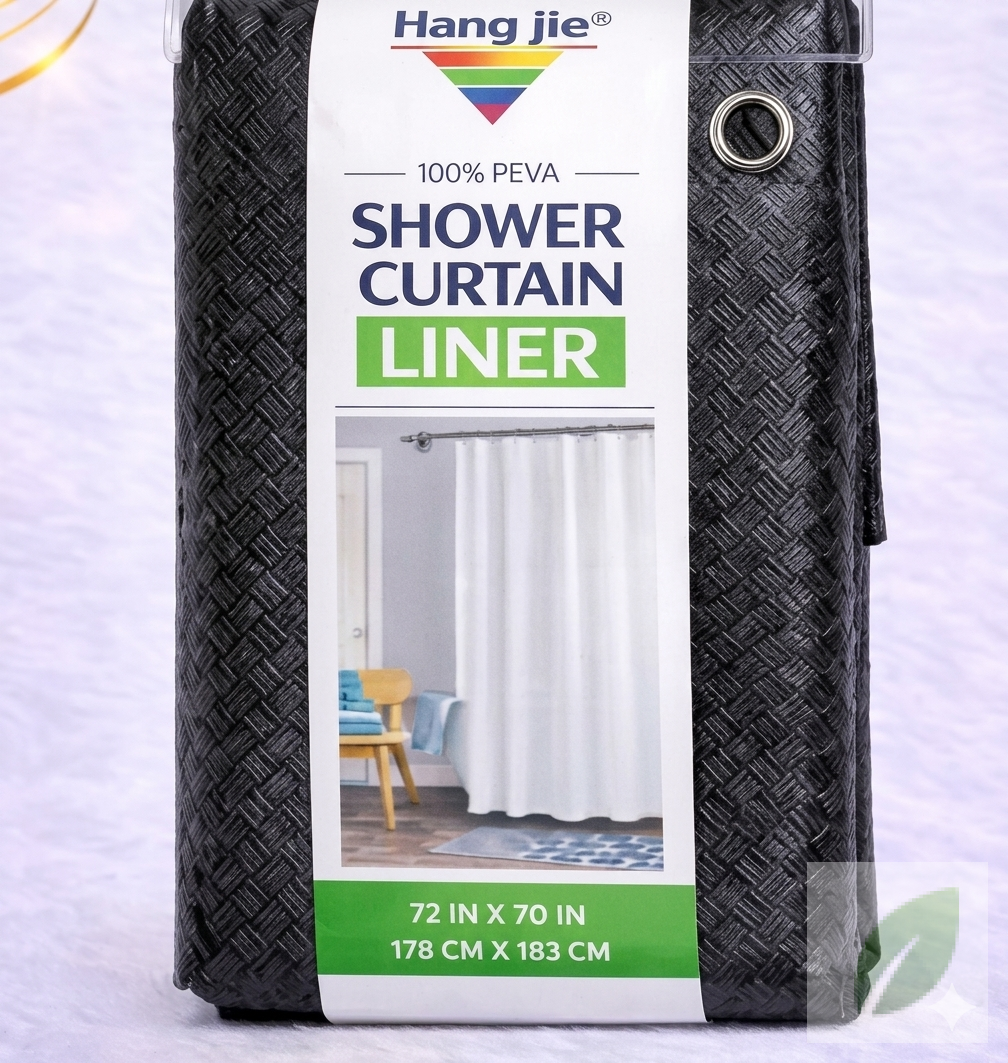 Cortina de Baño PEVA Unicolor 72x70 Pulgadas Impermeable