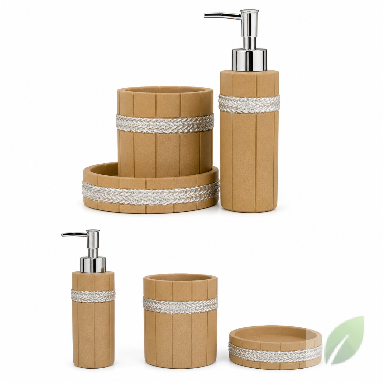 Set de Accesorios de Baño HG-JSH11 Estilo Madera