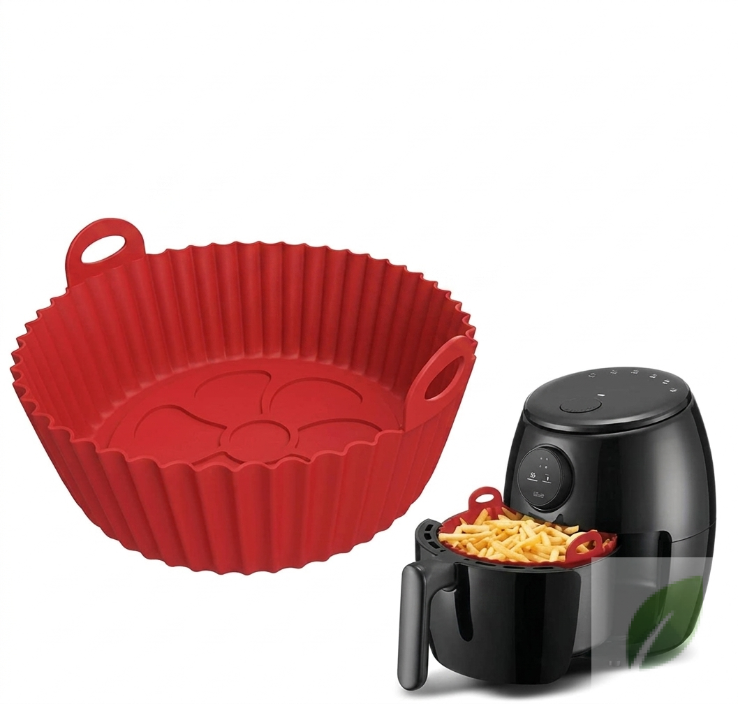 Molde Freidora de Silicón 20CM Rojo