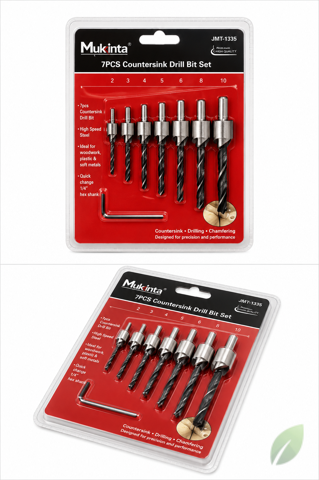 Set de Brocas Avellanadoras 7 Piezas Mukinta JMT-1335