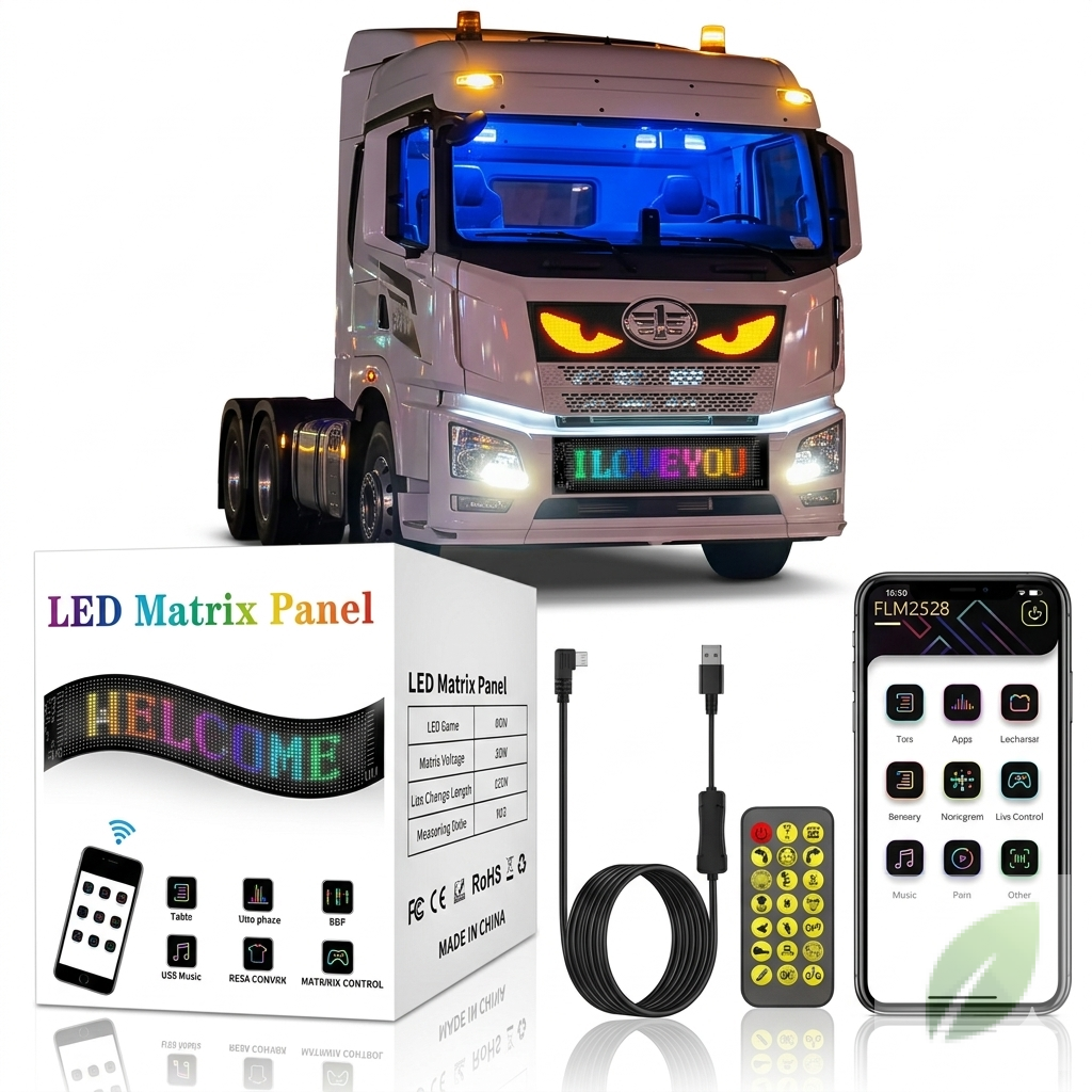 Letrero LED Programable para Vehículos 17x7 cm
