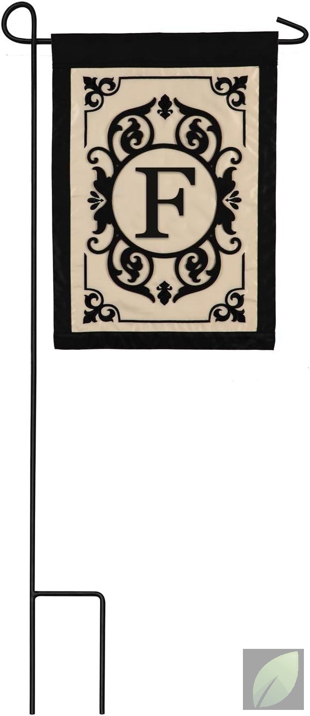 Bandera de Jardín Monograma Letra F